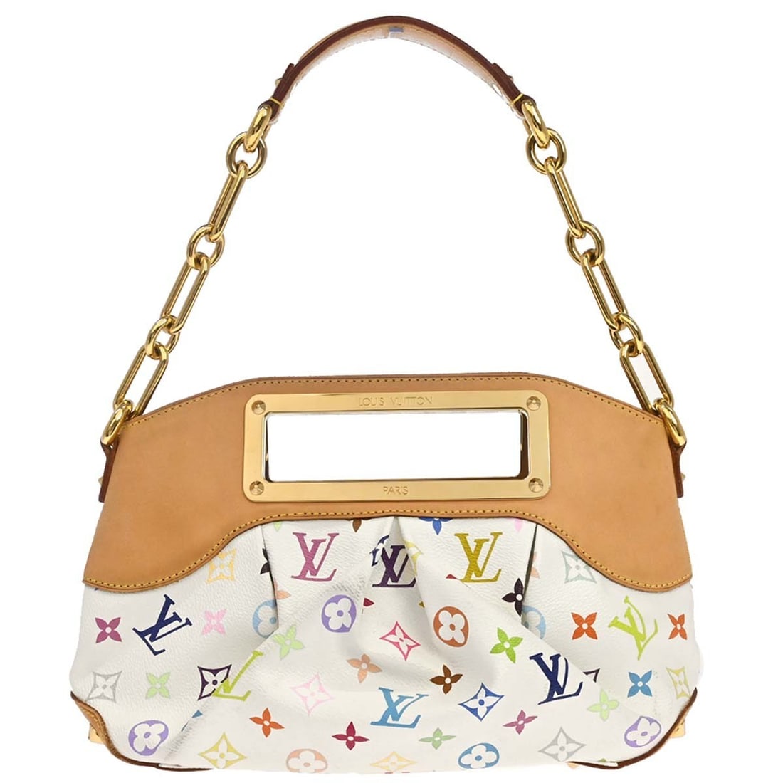 Louis Vuitton Judy PM White Monogram Multicolor Top Handle Bag M40257 (1 of 15)