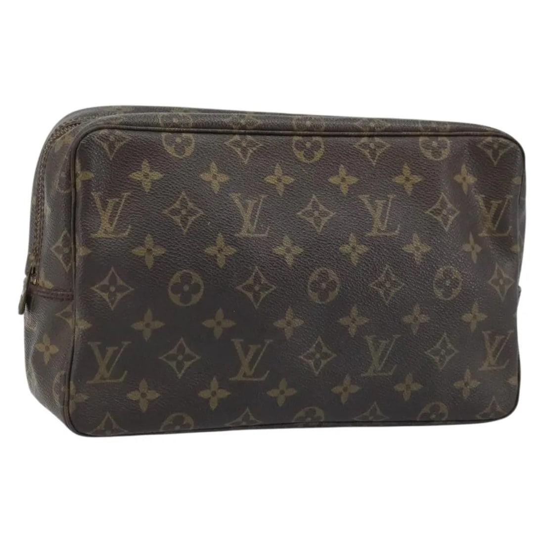 Louis Vuitton Trousse Toilette Monogram Canvas Pouch: Louis Vuitton Trousse Toilette Monogram Canvas Pouch This Louis Vuitton Trousse Toilette is crafted from signature Monogram canvas in brown. Designed for women, it features a spacious interior and pra
