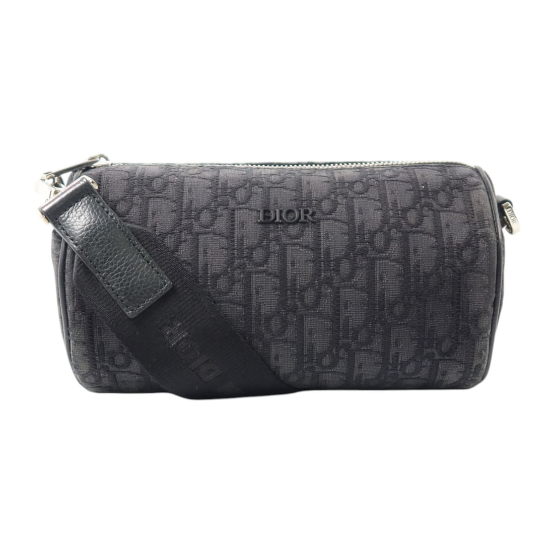 Dior CD Mini Roller Shoulder Bag in Black Oblique Canvas: Dior CD Mini Roller Shoulder Bag in Black Oblique Canvas A Christian Dior CD Mini Roller Messenger shoulder bag in black Oblique canvas. This unisex bag is made in France and features a compact silhou