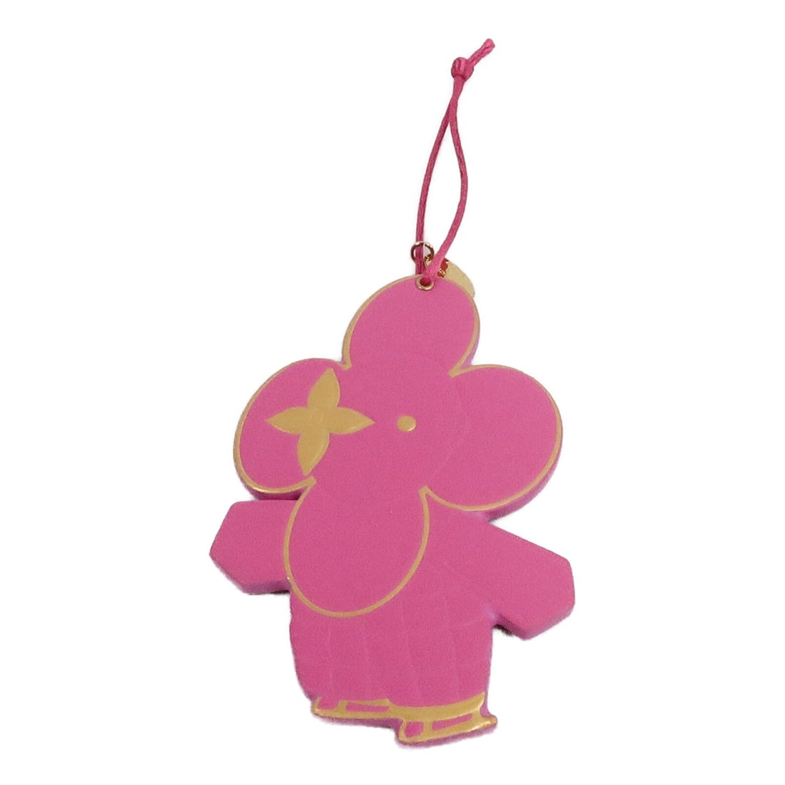 Louis Vuitton GI0980 Vivienne Holiday Charm Monogram PVC Brown Pink: Louis Vuitton GI0980 Vivienne Holiday Charm Monogram PVC Brown Pink A Louis Vuitton Vivienne Holiday Charm, model GI0980, in Brown/Pink. It is made from Monogram and PVC coated canvas and comes with a