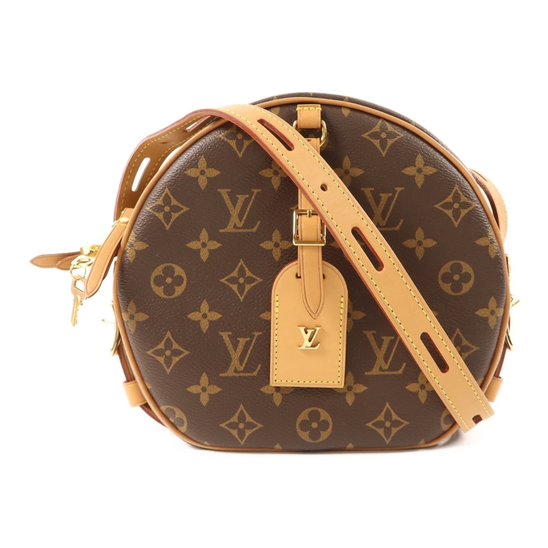Louis Vuitton Boite Chapeau Souple MM Monogram Shoulder Bag M52294: Louis Vuitton Boite Chapeau Souple MM Monogram Shoulder Bag M52294 Shoulder bag in brown monogram PVC coated canvas, identified as the Boite Chapeau Souple MM. It includes a fastener, one outside open