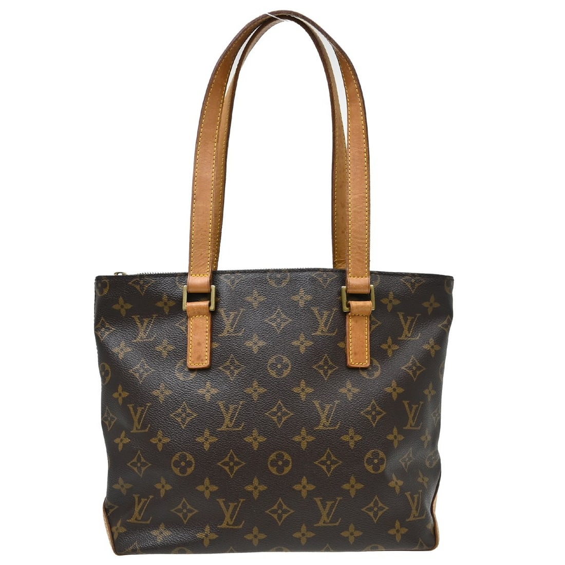 Louis Vuitton M51148 Cabas Piano Monogram Canvas Tote Bag: Louis Vuitton M51148 Cabas Piano Monogram Canvas Tote Bag Louis Vuitton Cabas Piano hand tote bag in Monogram canvas and leather, made in France. It features double leather handles, a zip closure, inn