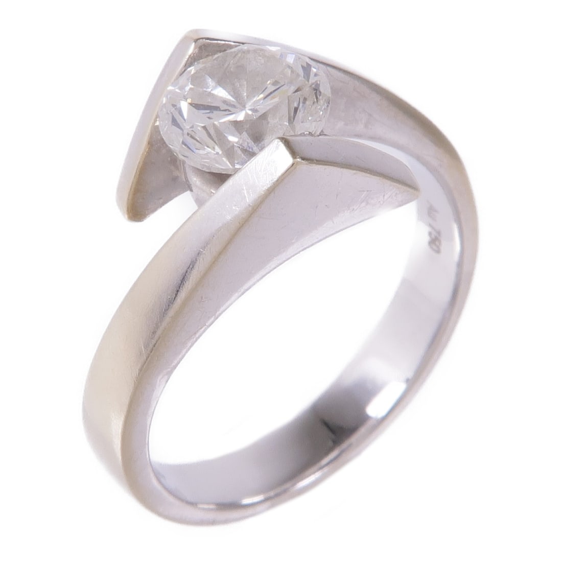18K White Gold Diamond Ring Size 5.5 (1 of 7)