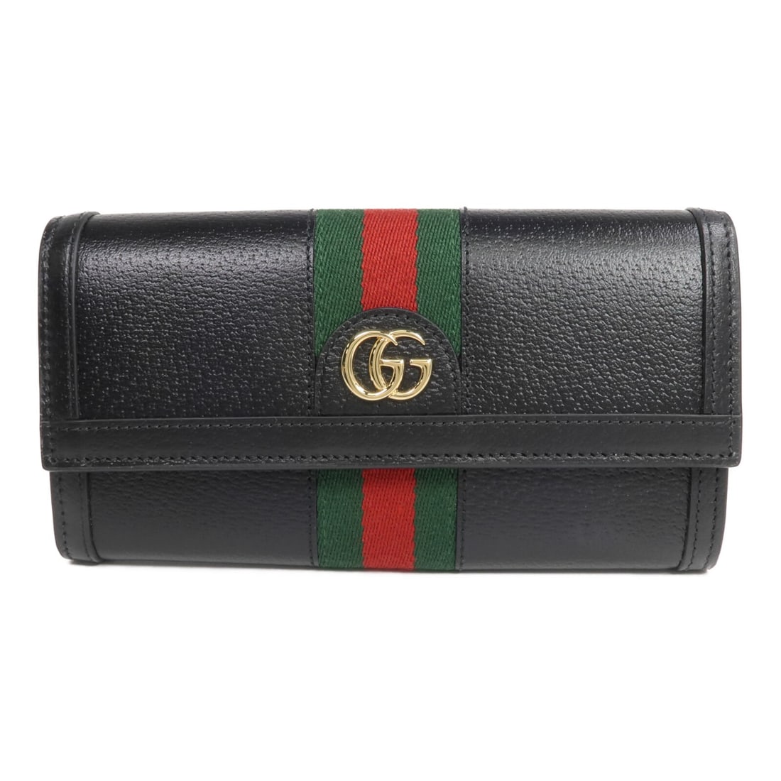 Gucci Ophidia calfskin wallet black GG gold tone hardware (1 of 15)