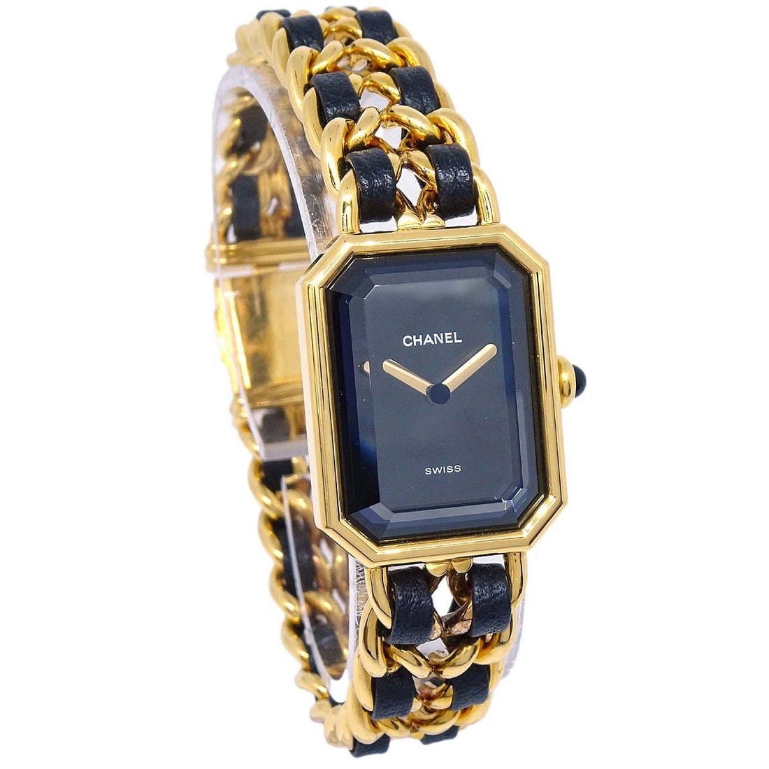 CHANEL Premiere #XL Women's Quartz Wristwatch Gold Plated Black Gold: CHANEL Premiere #XL Women's Quartz Wristwatch Gold Plated Black Gold Chanel Premiere women's wristwatch with a classic dress/formal luxury style. It features a quartz movement, analog display, Swiss M