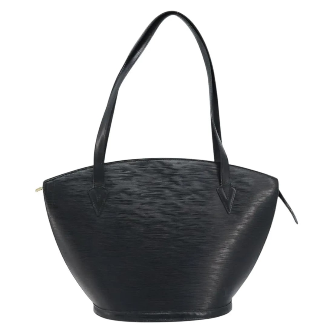 Saint Jacques Black Leather Tote by Louis Vuitton France: Saint Jacques Black Leather Tote by Louis Vuitton France The Louis Vuitton Saint Jacques handbag features Epi leather in black, designed for women. This French-made bag offers a spacious interior and 