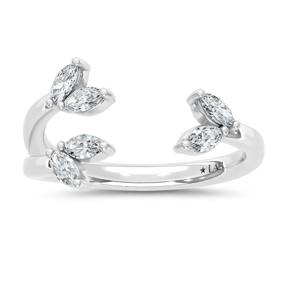 14K White Gold Lab Grown Diamond 1/3 Ct.Tw. Fashion Ring: 14K White Gold Lab Grown Diamond 1/3 Ct.Tw. Fashion Ring This refined 14K White Gold fashion ring features lab grown diamonds totaling 1/3 Ct.Tw., creating a polished and contemporary look. 14k White 