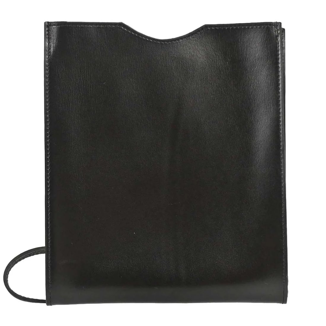 Hermes Onimaitou Pochette Black Leather Clutch Bag: Hermes Onimaitou Pochette Black Leather Clutch Bag Hermes Onimaitou Pochette box calf handbag in black leather. Designed for women, it measures 16 cm x 19 cm x 1.5 cm and was made in France. The item 