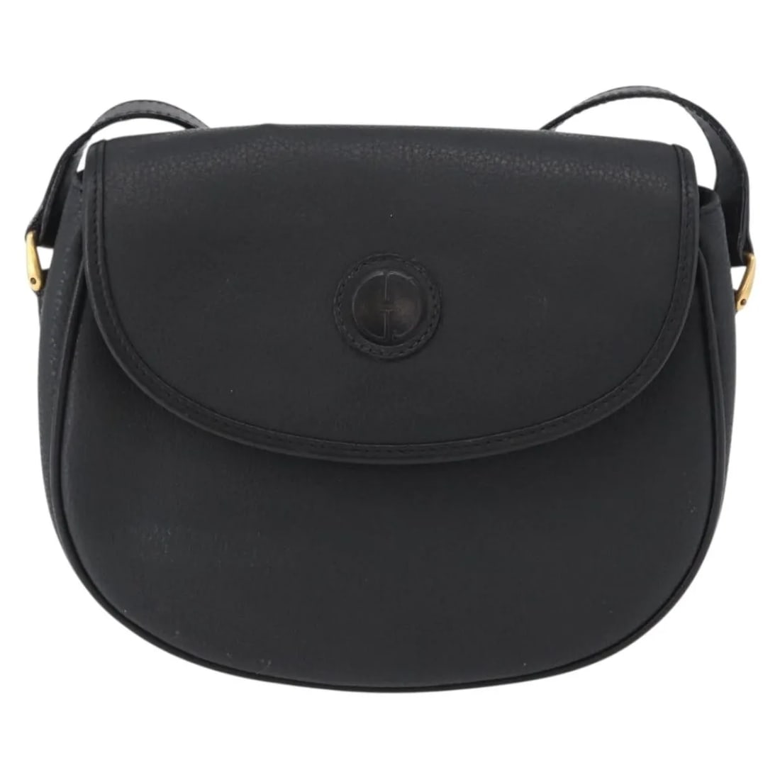 Gucci Vintage Shoulder Bag Black Leather 22cm x 18cm x 6cm (1 of 18)