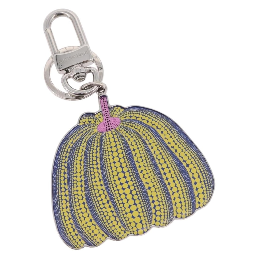 Louis Vuitton M01103 Porte Cles Pumpkin Metal Charm Yellow: Louis Vuitton M01103 Porte Cles Pumpkin Metal Charm Yellow A Louis Vuitton pumpkin charm in yellow metal, presented in charm style. It comes with the dust bag and item box, and is made in Italy. The p