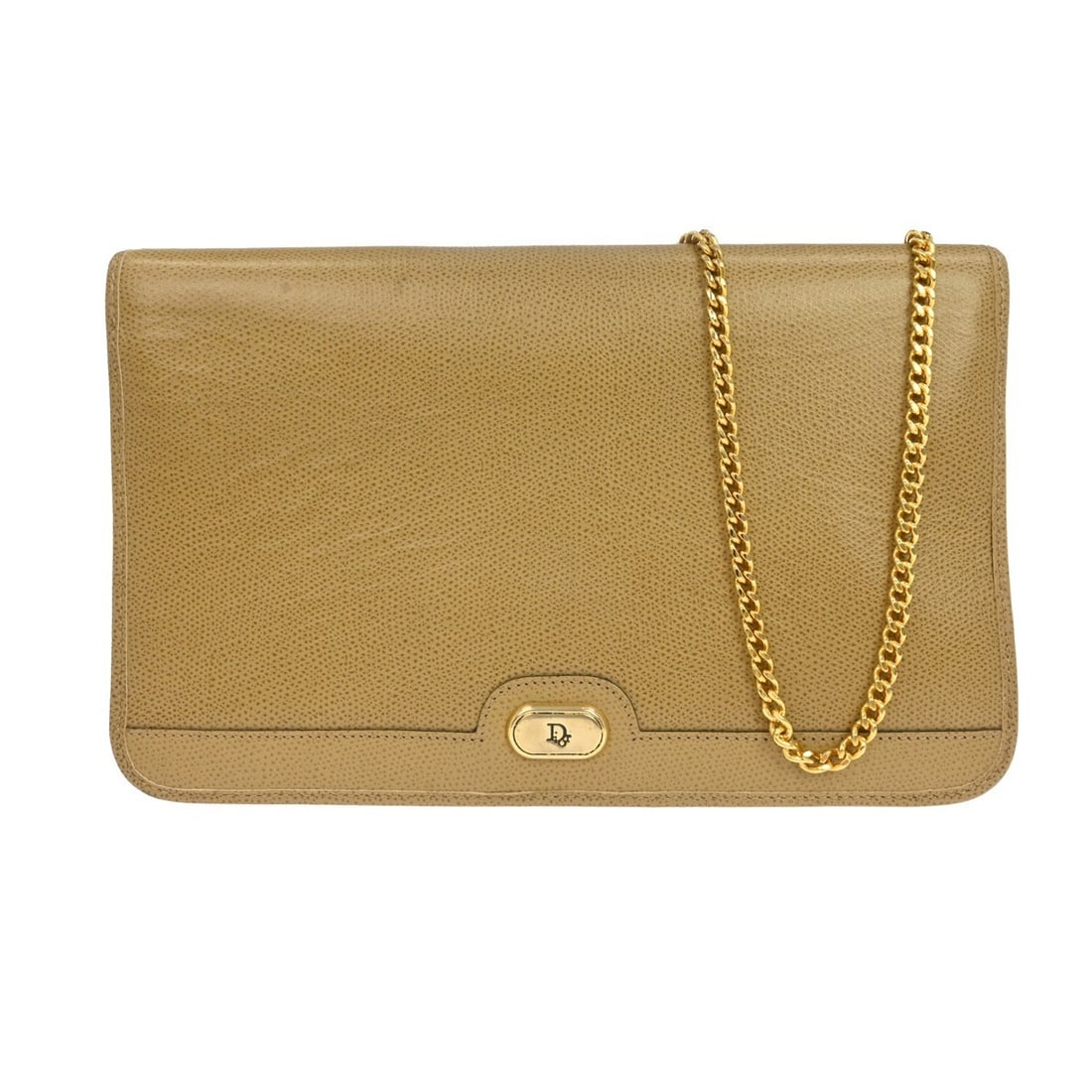 Dior Malice Small Beige Patent Leather Shoulder Purse: Dior Malice Small Beige Patent Leather Shoulder Purse Vintage Christian Dior Malice shoulder bag in beige patent leather with a button closure and inner pockets. This women's small shoulder bag shows 