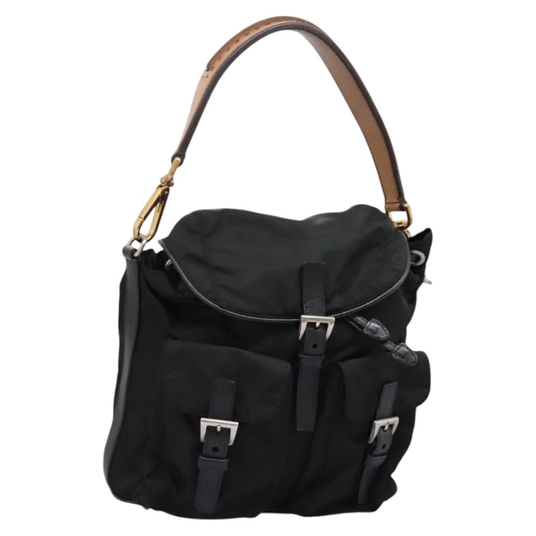 Prada BD928V Black Nylon Shoulder Bag Gold Tone Hardware: Prada BD928V Black Nylon Shoulder Bag Gold Tone Hardware A Prada shoulder bag in black nylon with gold-tone details. It is made in Italy and measures approximately 24 cm W x 26 cm H x 10 cm D, with a 