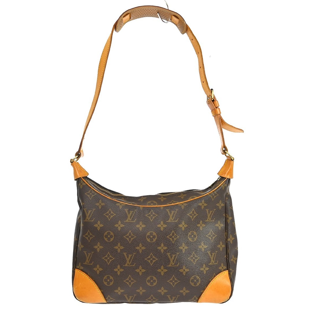 Louis Vuitton Boulogne 30 Monogram Canvas Shoulder Bag M51265: Louis Vuitton Boulogne 30 Monogram Canvas Shoulder Bag M51265 Louis Vuitton Monogram Boulogne 30 shoulder bag in brown Monogram Canvas and leather. This vintage bag shows noticeable wear, including sc