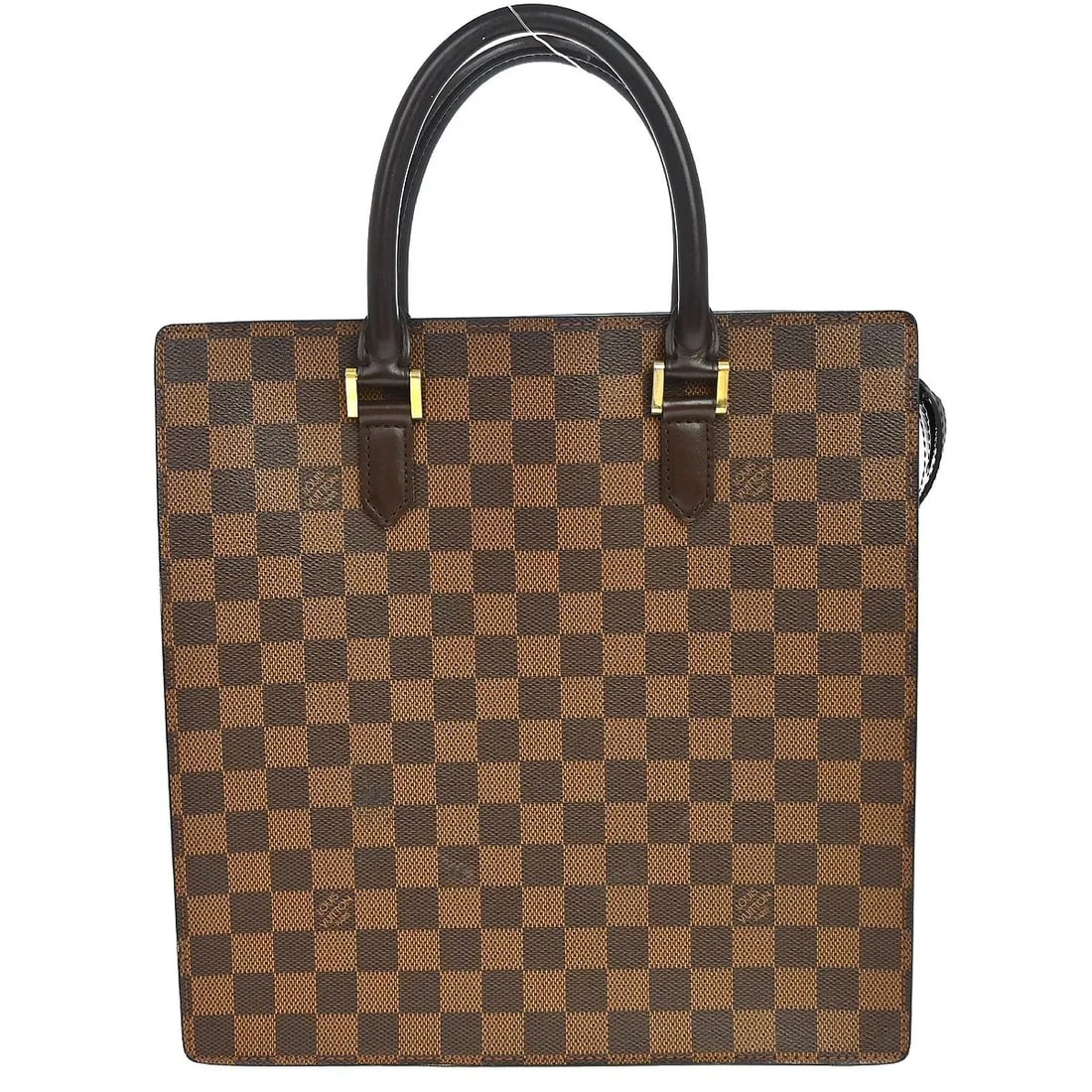 Louis Vuitton Venice Sac Plat Brown Damier Ebene Canvas Bag: Louis Vuitton Venice Sac Plat Brown Damier Ebene Canvas Bag Louis Vuitton Venice Sac Plat in Damier Ebene canvas. This female bag is made in France and measures 29 cm x 29 cm x 7 cm. The item is in ve