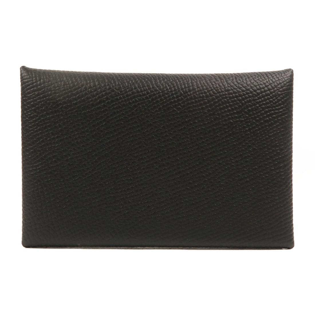 Hermes Calvi Epsom Leather Card Case Noir PHW: Hermes Calvi Epsom Leather Card Case Noir PHW Hermes PHW Calvi Card Case in Noir black is crafted from Epsom and calfskin leather. It features a hook button closure and comes with a storage box. The i