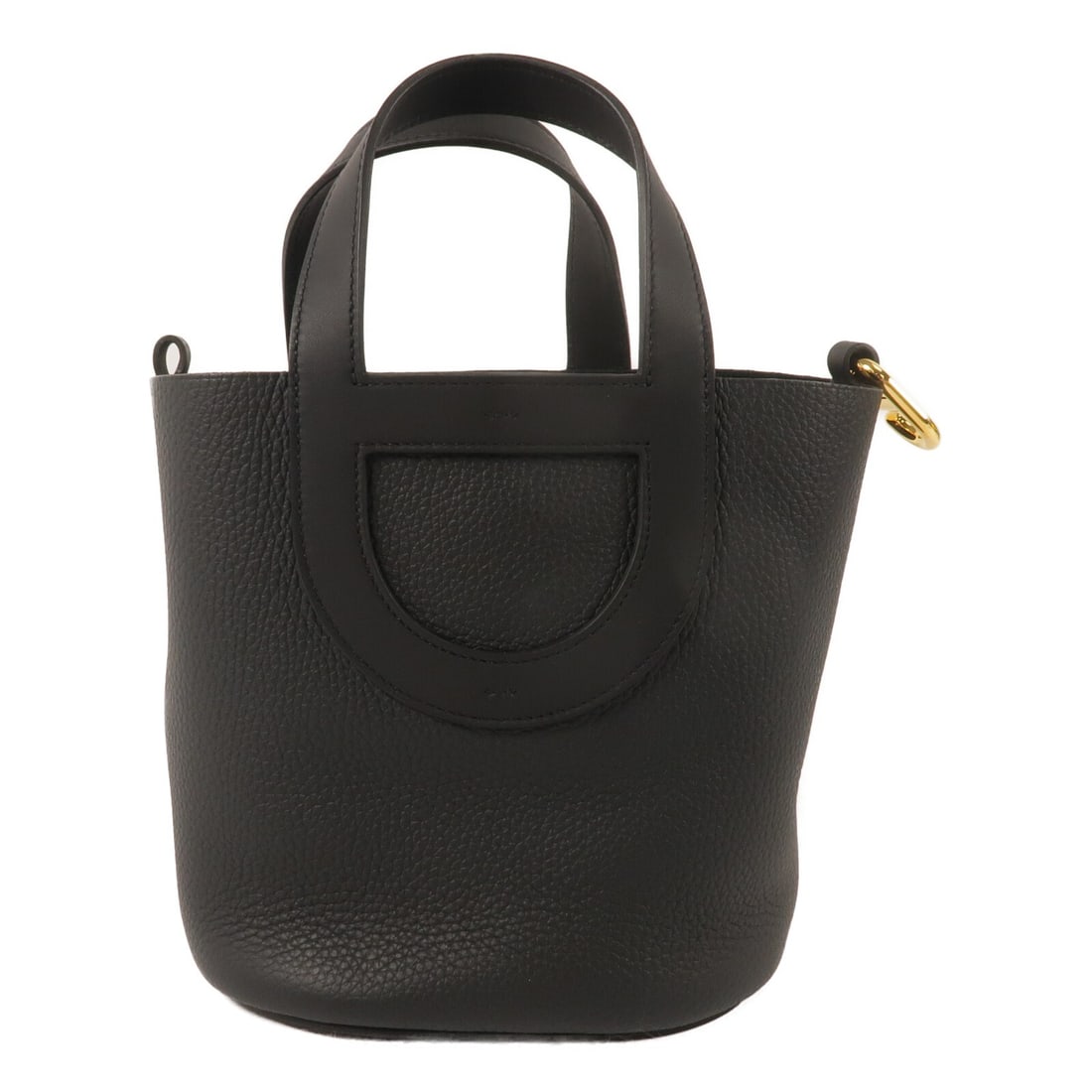 Hermes In The Loop 18 Clemence Calfskin Handbag Noir: Hermes In The Loop 18 Clemence Calfskin Handbag Noir Hermes In The Loop 18 handbag in Noir black, made from Taurillon Clemence and calfskin (cowhide). This women's handbag is presented in pristine A+ 