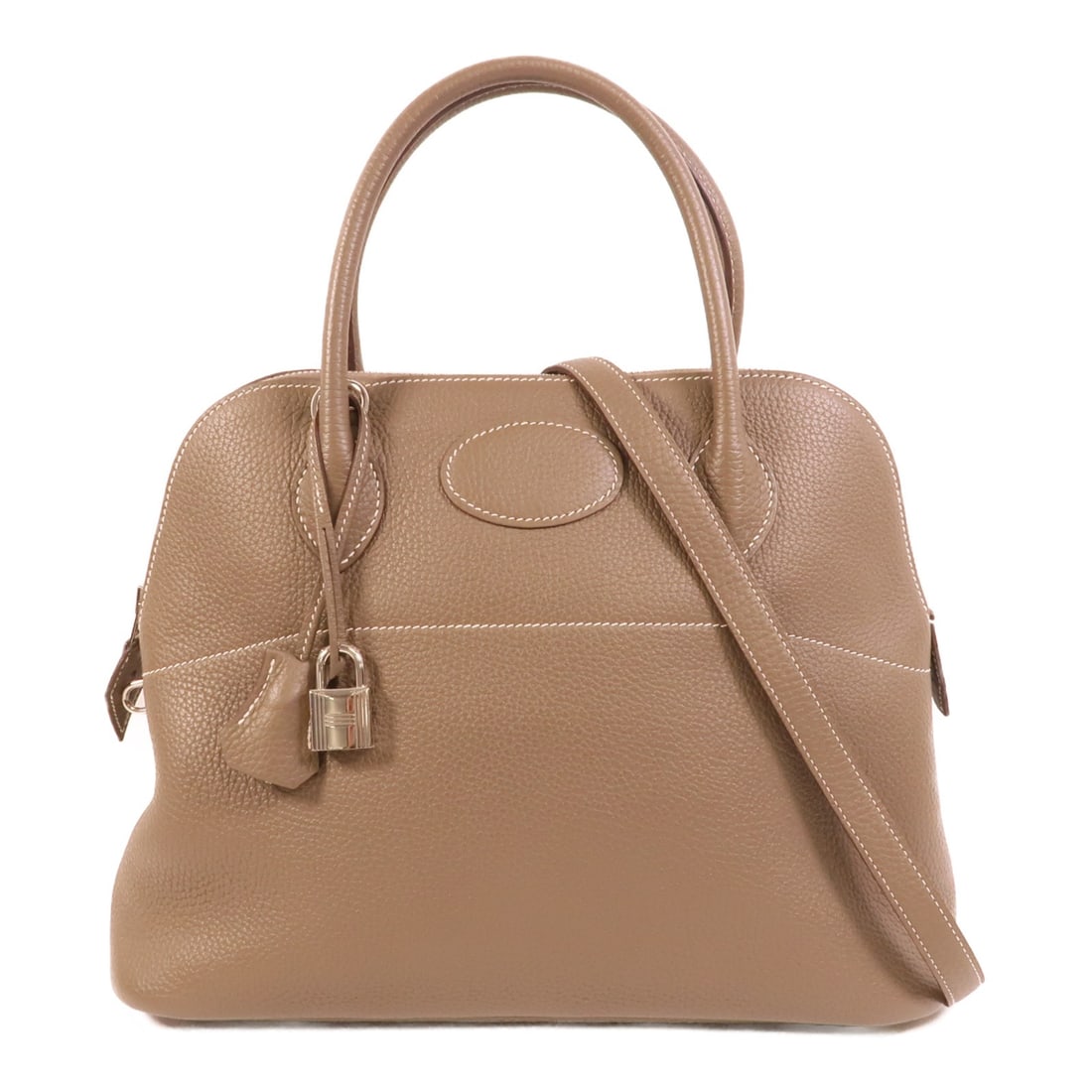 Hermes Bolide 31 Clemence Leather 2way Bag Etoupe PHW (1 of 17)