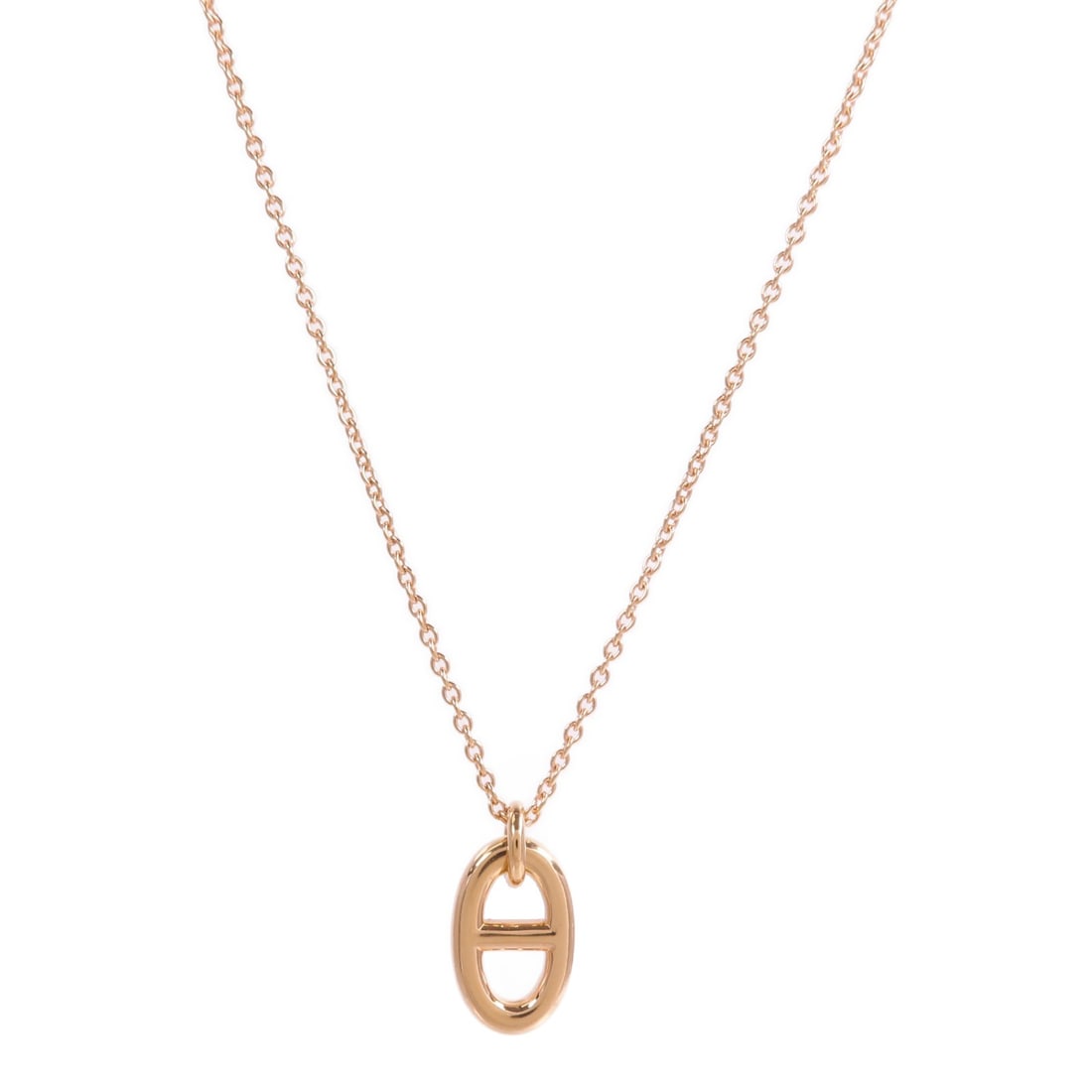 Hermes Farandole 18K Pink Gold Pendant Necklace: Hermes Farandole 18K Pink Gold Pendant Necklace Hermes Farandole Pendant Necklace in 18K pink gold (K18PG/Rose Gold). This women's necklace features a no-stone design and is made in France. It comes w
