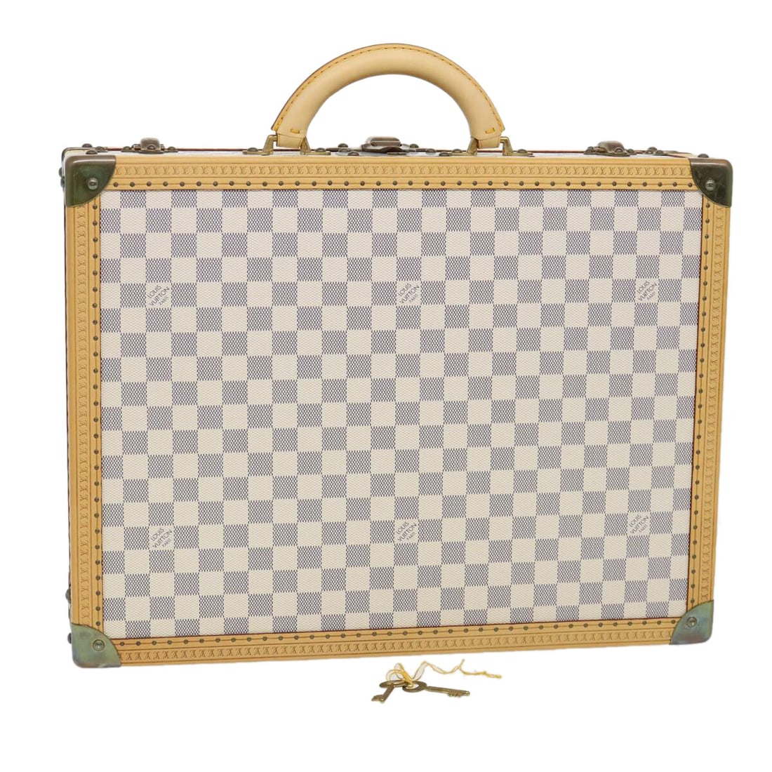 Louis Vuitton Cotteville 45 Damier Azur Canvas Trunk France (1 of 18)
