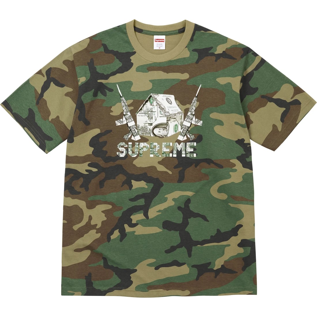 Supreme Woodland Camo Origami T Shirt Medium: Supreme Woodland Camo Origami T Shirt Medium This is an authentic Supreme Origami Woodland Camo Tee in brand new, unworn condition. The tee features a distinctive woodland camouflage pattern and comes