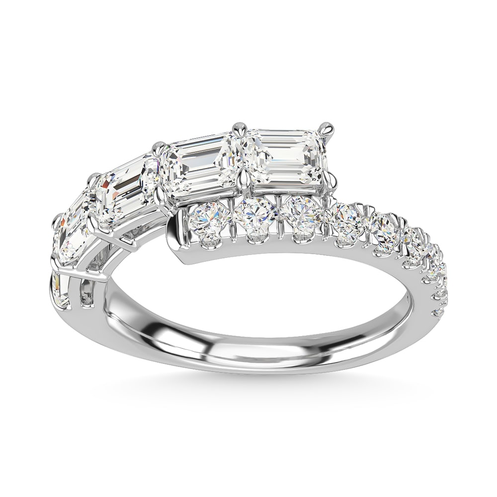 14K White Gold Diamond 1 7/8 Ct.Tw. Fashion Ring: 14K White Gold Diamond 1 7/8 Ct.Tw. Fashion Ring 14k White Gold Stone Color: G-h Stone Clarity: Si1 Each ring is presented in standard size 6.5. Complimentary resizing is available between sizes 510 (