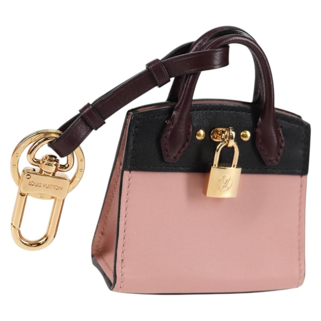 Louis Vuitton MP1787 City Steamer Leather Charm Pink France (1 of 18)