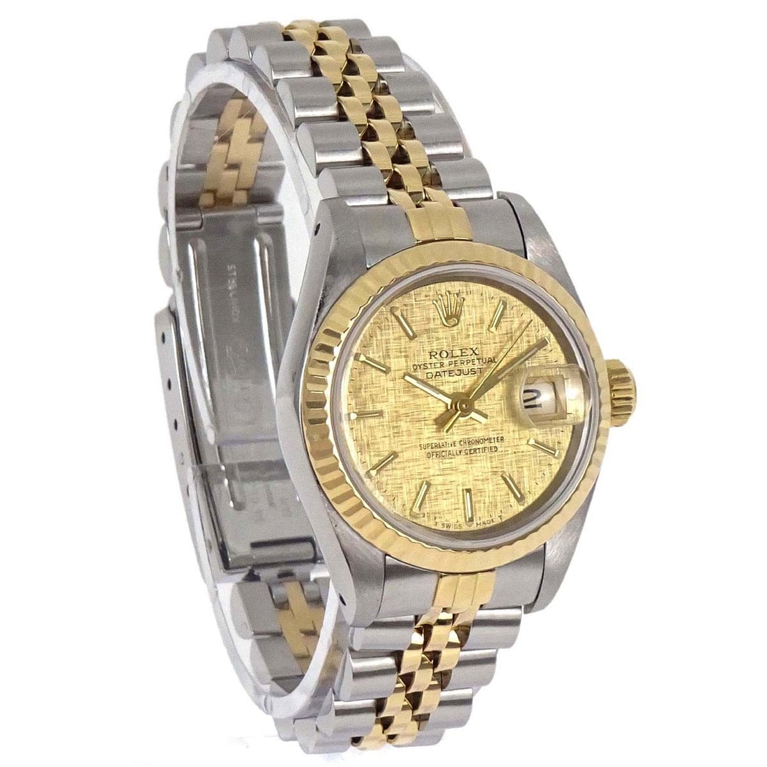 Rolex Datejust 69173 26mm Womens Automatic Wristwatch Steel 18K Yellow Gold (1 of 10)