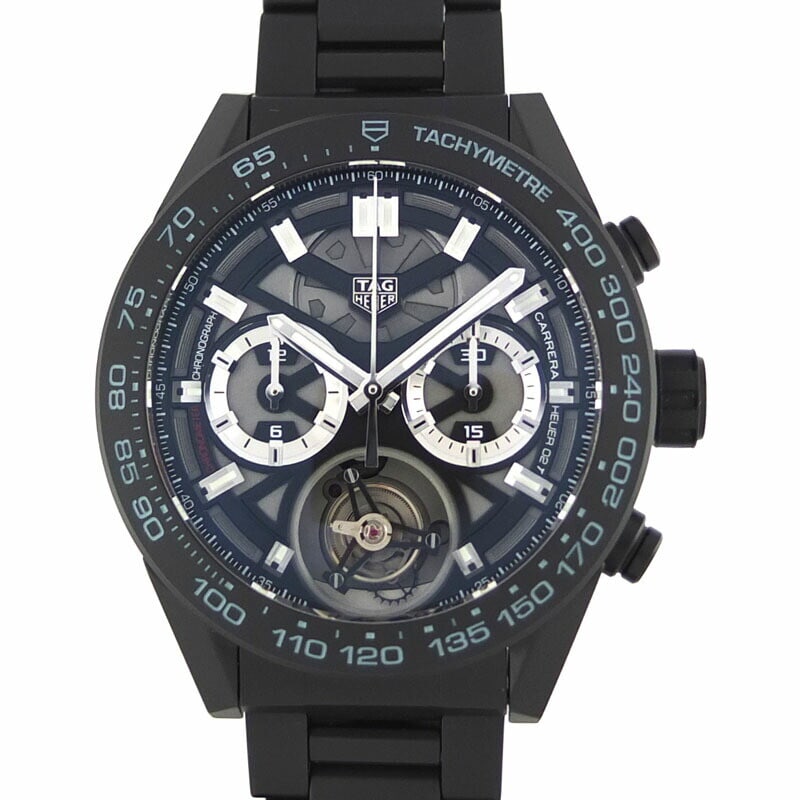 TAG HEUER Carrera Heuer 02 Tourbillon Chronograph CAR5A90.BH0742 Ceramic Automatic Watch (1 of 10)
