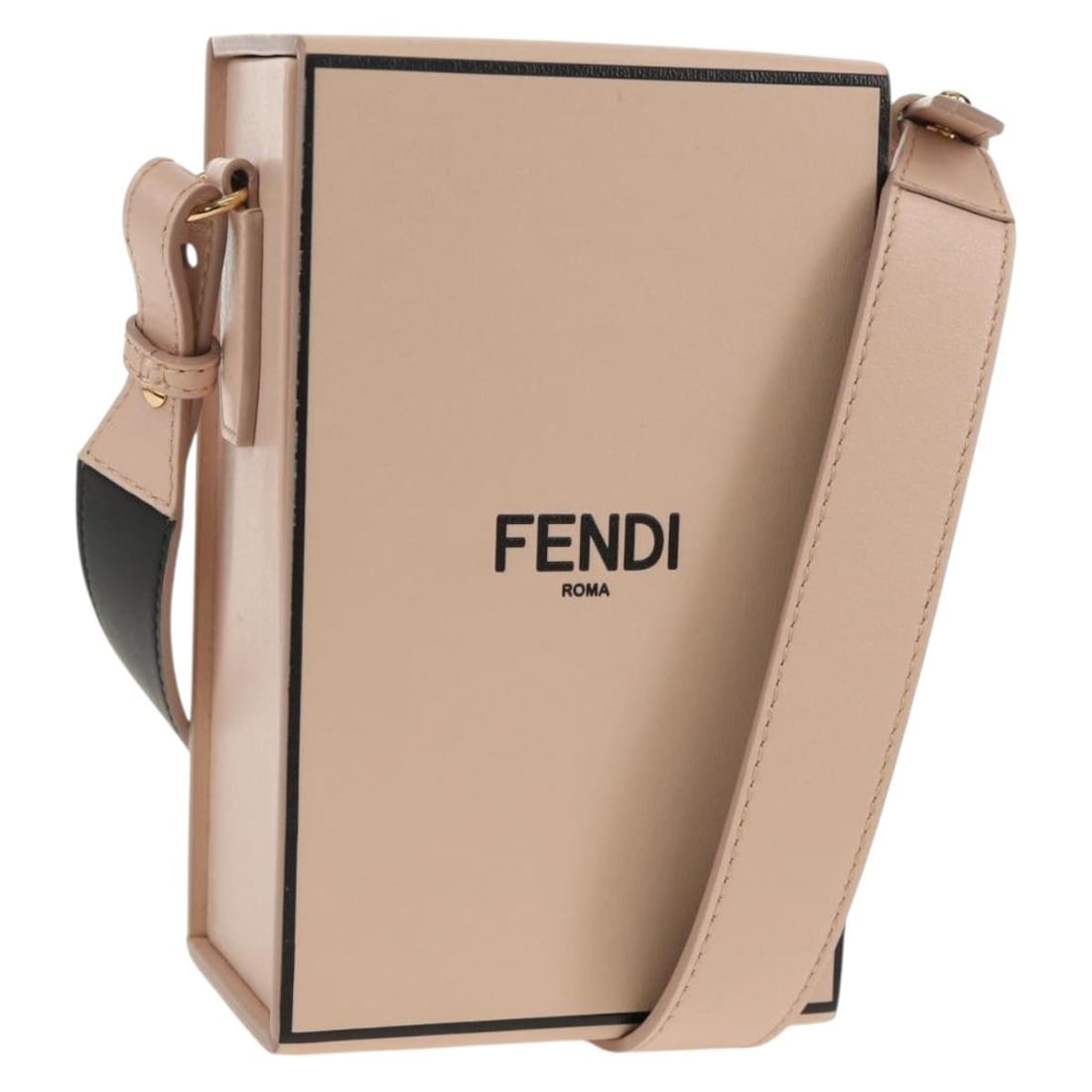 FENDI Leather Shoulder Bag in Beige with Gold Tone Dust Bag: FENDI Leather Shoulder Bag in Beige with Gold Tone Dust Bag Authentic Fendi shoulder bag in beige and gold leather. This women's bag includes a dust bag and is made in Italy. Condition is AB, noted as