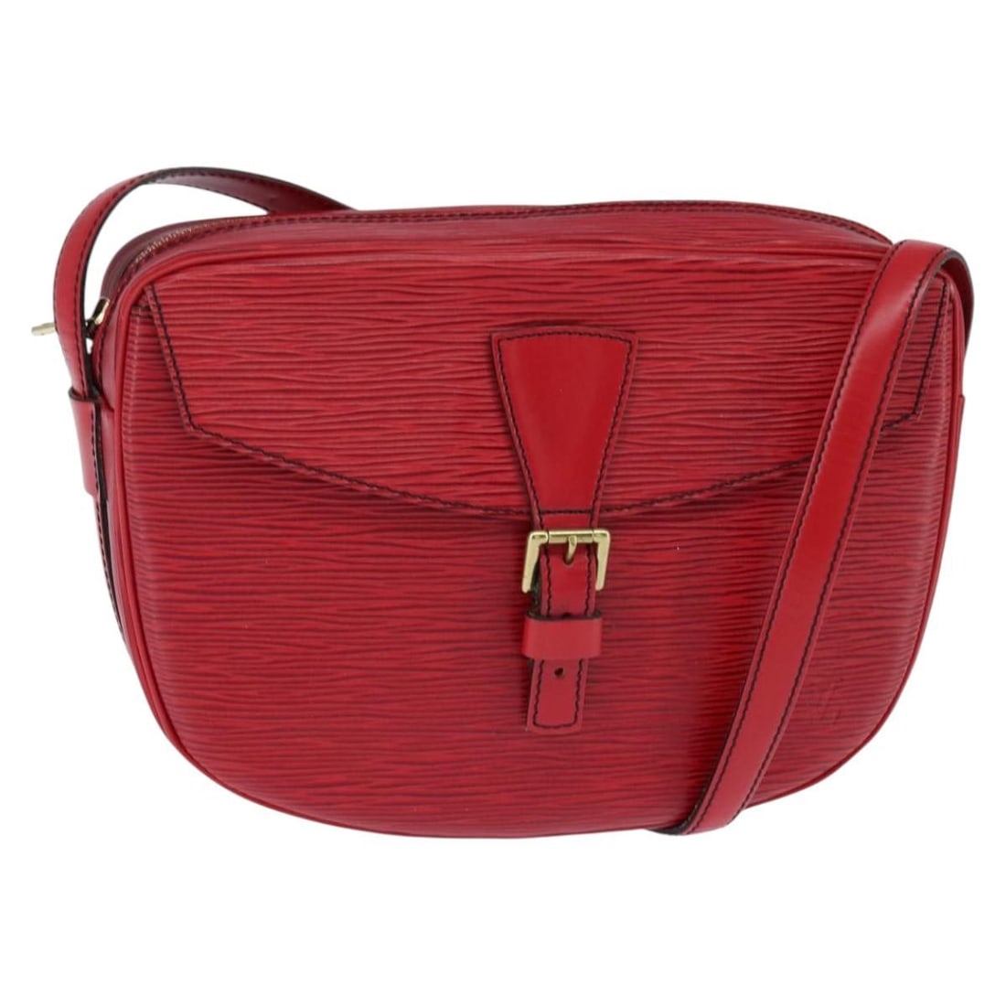 LOUIS VUITTON Epi Jeune Fille MM Red Shoulder Bag M52157 Auth: LOUIS VUITTON Epi Jeune Fille MM Red Shoulder Bag M52157 Auth This LOUIS VUITTON Epi Jeune Fille MM Shoulder Bag in vibrant red is a stylish addition to any wardrobe. Crafted from durable Epi leather,