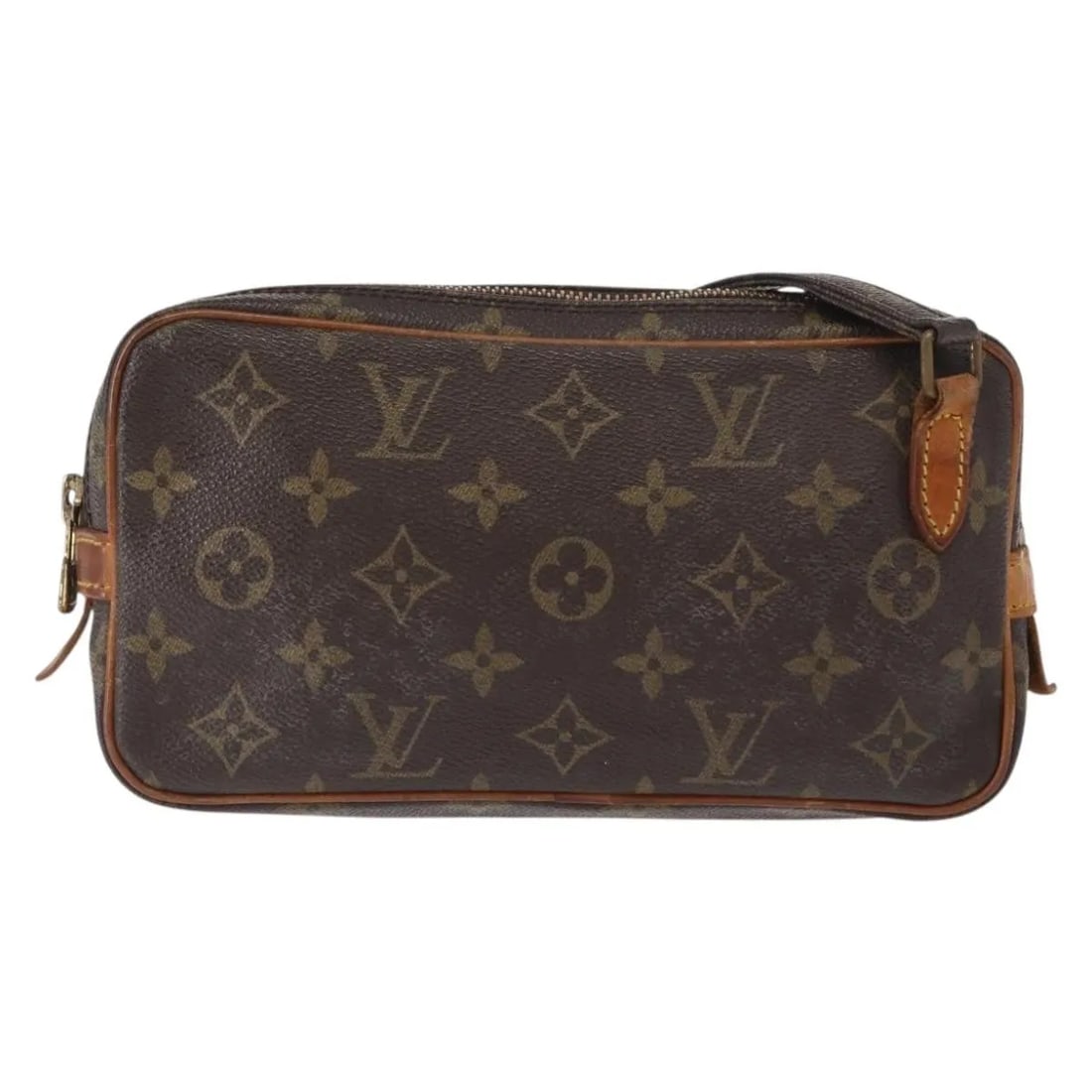 Louis Vuitton Monogram Canvas Pochette Marly Bandouliere Shoulder Bag: Louis Vuitton Monogram Canvas Pochette Marly Bandouliere Shoulder Bag The Louis Vuitton Pochette Marly Bandouliere Bag features the iconic monogram canvas in brown and is designed for women. This piec