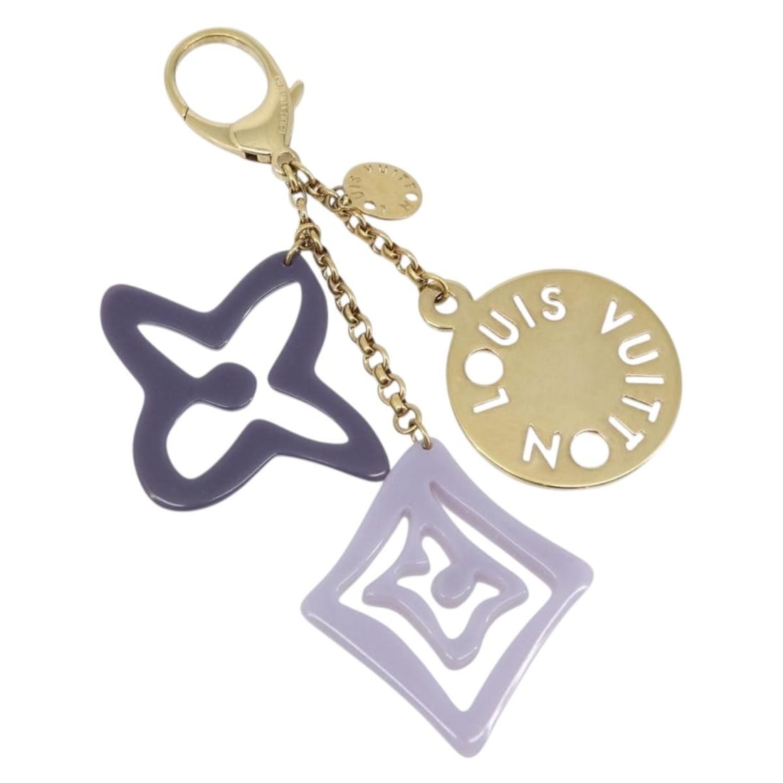 Louis Vuitton Porte Cles Thai Chain Charm Gold Tone Metal: Louis Vuitton Porte Cles Thai Chain Charm Gold Tone Metal Louis Vuitton Porte Cles Thai Chainne charm in gold-tone metal. Made in France, this women's charm shows reasonable wear and tear with slight 
