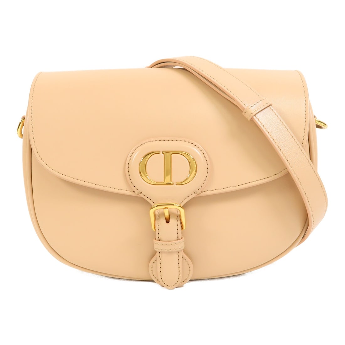 Dior Bobby Medium Shoulder Bag Beige Calfskin Leather CD GHW: Dior Bobby Medium Shoulder Bag Beige Calfskin Leather CD GHW A Christian Dior Bobby medium shoulder bag in beige calfskin (cowhide) leather. It features a shoulder strap, a magnetic pocket, and one ou