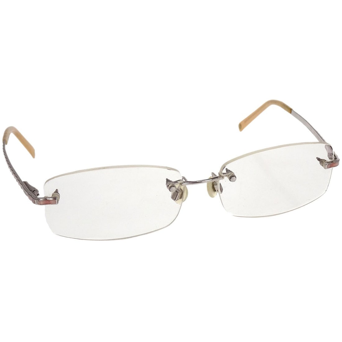 Chanel CC Logos Women's Clear Acrylic Glasses 53#16 Italy: Chanel CC Logos Women's Clear Acrylic Glasses 53#16 Italy Chanel eyewear with a silver acrylic frame and clear acrylic lenses. Designed for women, this pair is made in Italy and features the CC Logos 