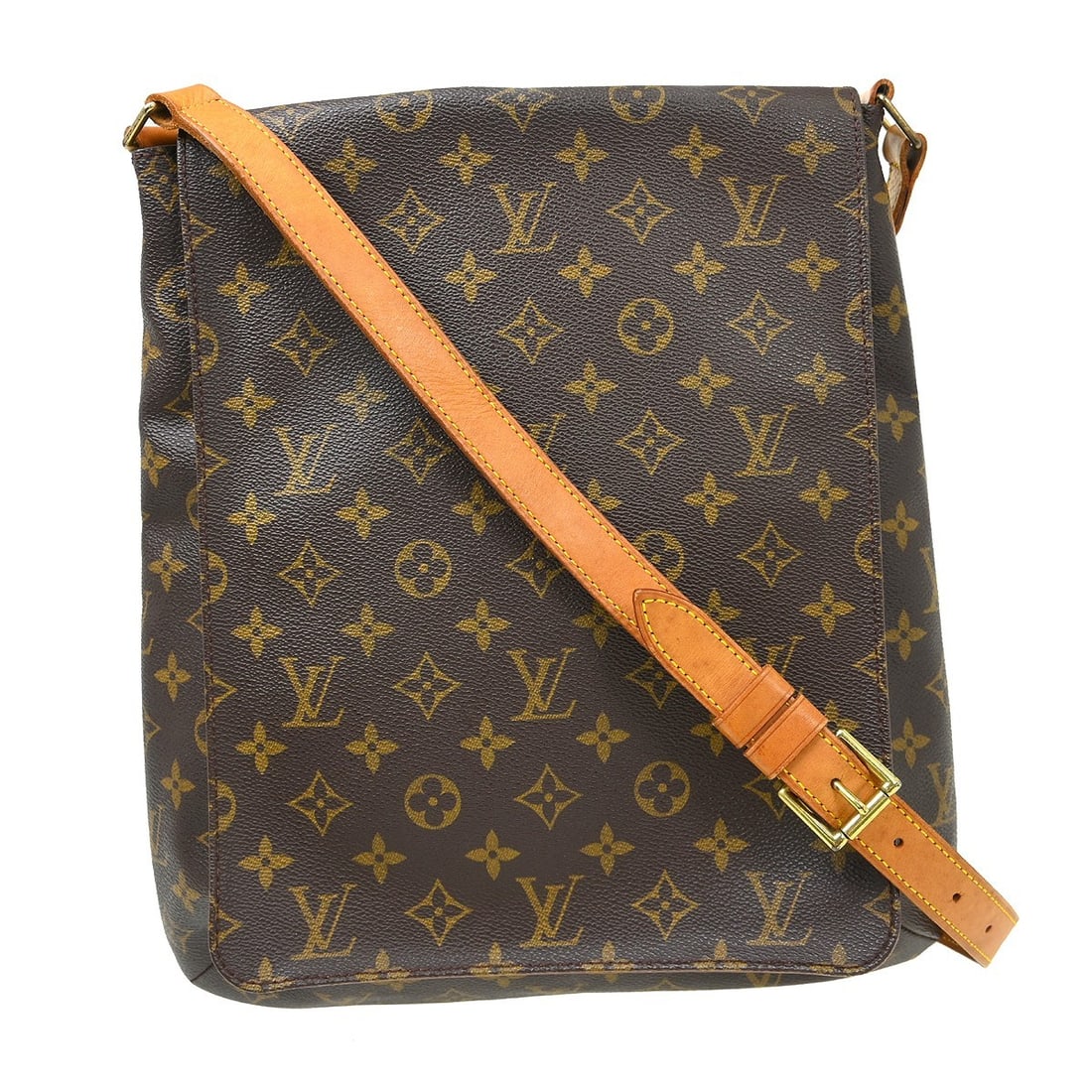 Louis Vuitton Musette Monogram Canvas Shoulder Bag M51256: Louis Vuitton Musette Monogram Canvas Shoulder Bag M51256 Louis Vuitton Musette shoulder bag in Monogram canvas with leather handle/strap details. This vintage medium bag features a zip and magnetic c