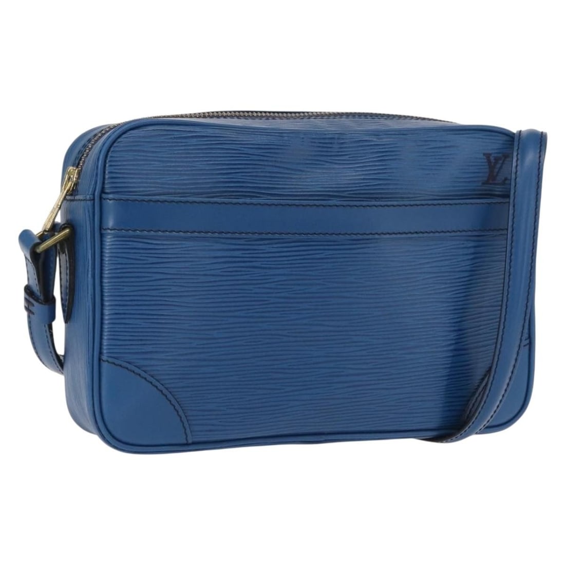 Blue Epi Leather Trocadero 23 Shoulder Bag by Louis Vuitton M52305: Blue Epi Leather Trocadero 23 Shoulder Bag by Louis Vuitton M52305 This Louis Vuitton Epi Trocadero 23 shoulder bag features blue Epi leather and a classic silhouette. The adjustable shoulder strap al