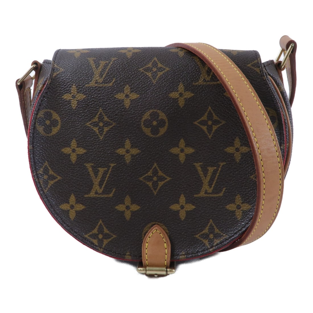 Louis Vuitton Tambourine M51179 Monogram Crossbody Bag Brown: Louis Vuitton Tambourine M51179 Monogram Crossbody Bag Brown Louis Vuitton Tambourine shoulder bag crossbody in brown Monogram and PVC coated canvas. It features belt hardware, one open interior pocke