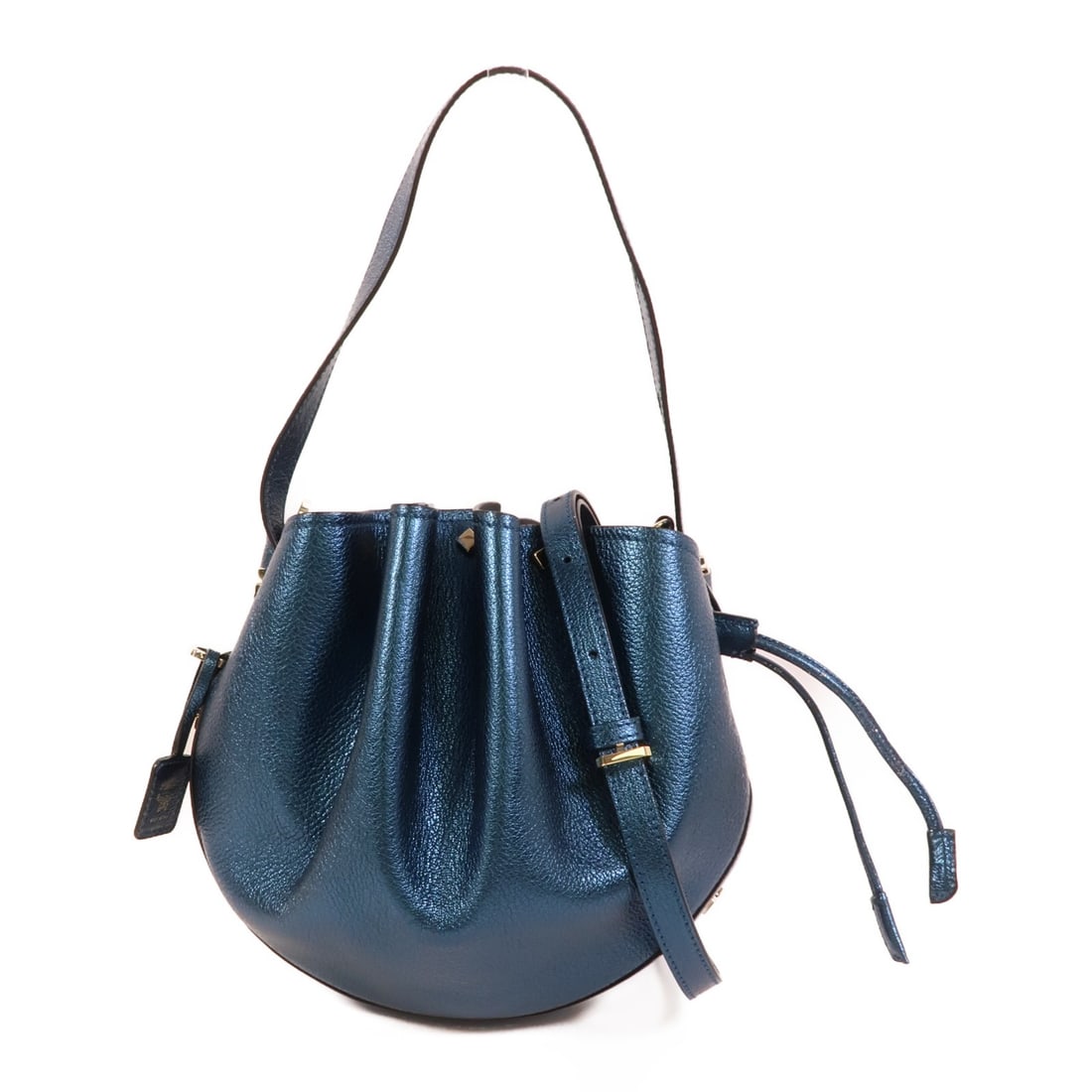MCM Blue Calfskin 2 Way Shoulder Bag for Women (1 of 16)