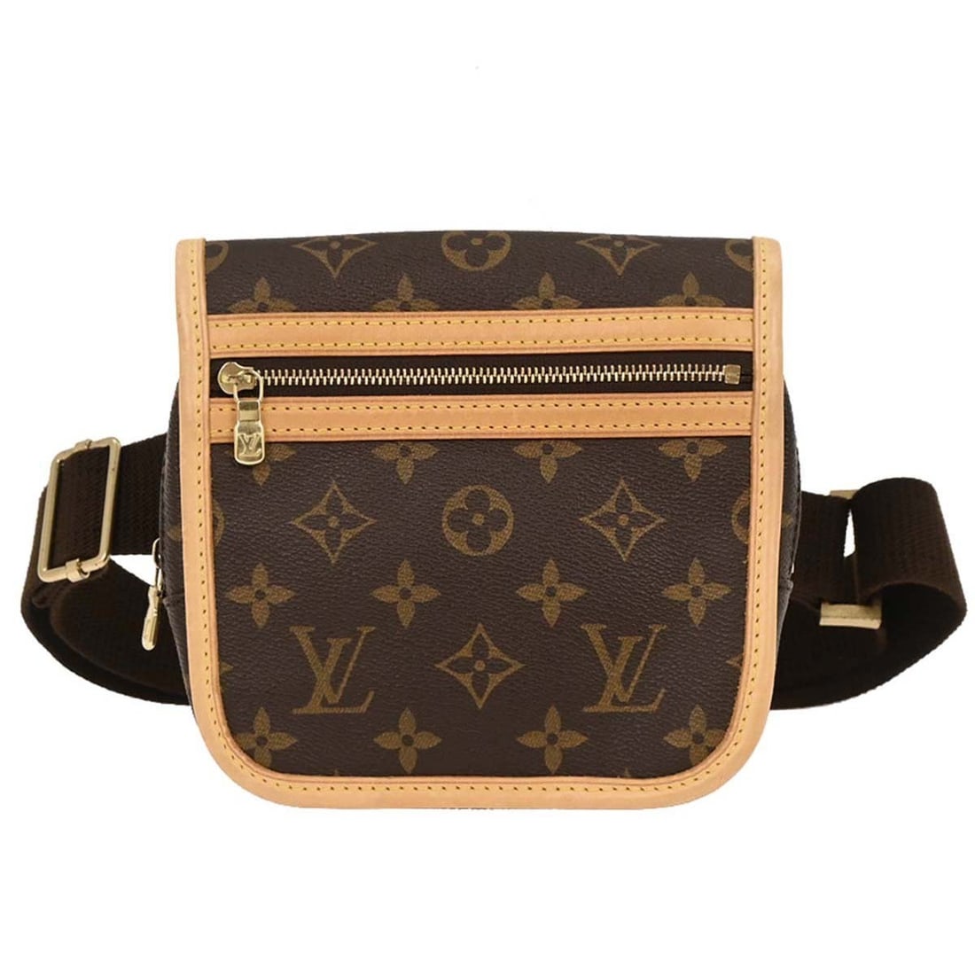 Louis Vuitton Bosphore Monogram Small Waist Bag M40108 Brown: Louis Vuitton Bosphore Monogram Small Waist Bag M40108 Brown This Louis Vuitton Monogram Bosphore waist bum bag is crafted in Monogram canvas and leather with a brown exterior. It features a flap, zip