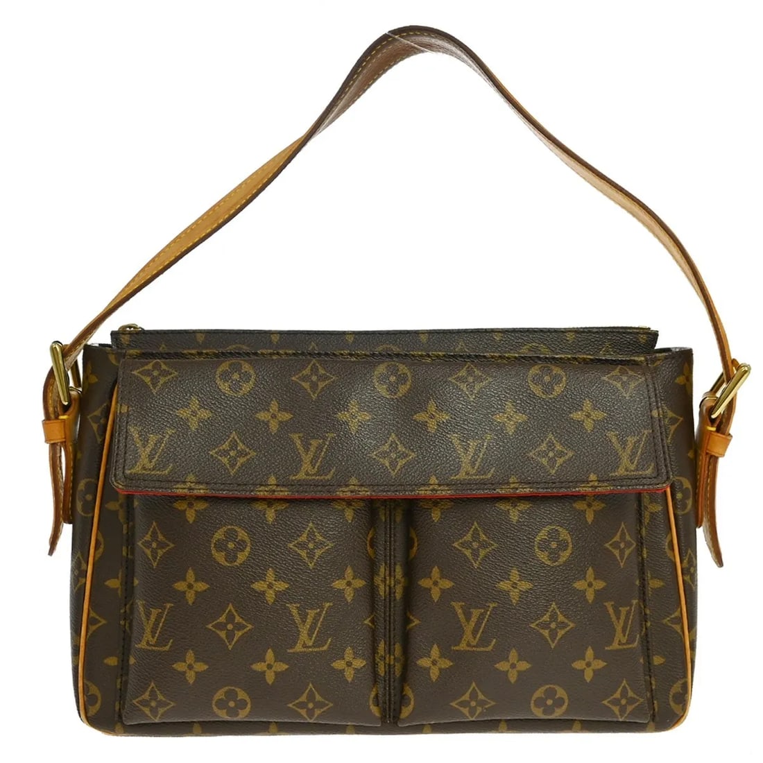 Louis Vuitton Viva Cite Brown Monogram Canvas Handbag: Louis Vuitton Viva Cite Brown Monogram Canvas Handbag Louis Vuitton Viva Cite handbag in brown monogram canvas, made in France. The bag measures 32 cm x 22 cm x 10 cm and is described as being in fair