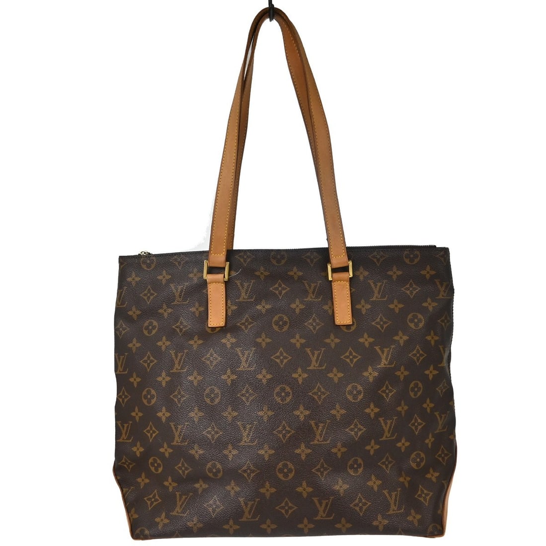 Louis Vuitton Cabas Mezzo Monogram Canvas Large Tote M51151: Louis Vuitton Cabas Mezzo Monogram Canvas Large Tote M51151 Louis Vuitton Cabas Mezzo hand tote bag in Monogram canvas and leather, designed in a large tote style with double handles and a zip closure