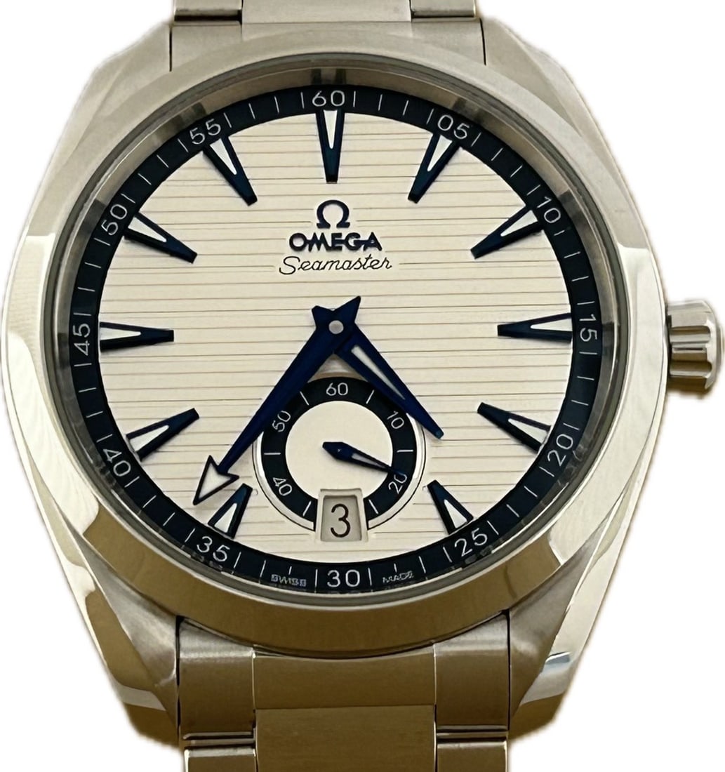 OMEGA Seamaster Aqua Terra 150M 220.10.41.21.02.004 Automatic Men's Watch: OMEGA Seamaster Aqua Terra 150M 220.10.41.21.02.004 Automatic Men's Watch OMEGA Seamaster Aqua Terra 150M men's wristwatch, reference 220.10.41.21.02.004, with automatic movement and a silver dial. It