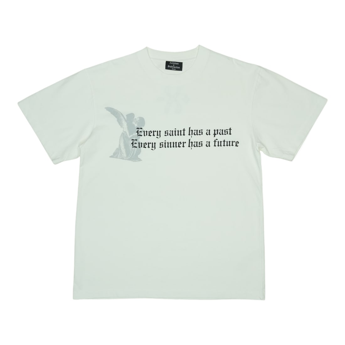 Addition By Subtraction Sinners Medium White T Shirt (1 of 1)