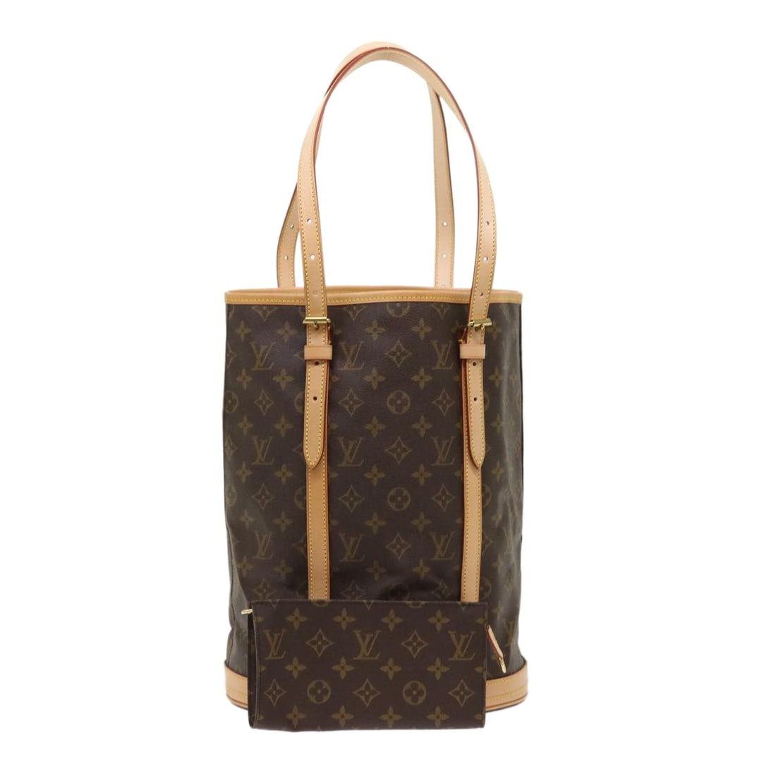 Louis Vuitton M42236 Bucket GM Monogram Canvas Shoulder Bag: Louis Vuitton M42236 Bucket GM Monogram Canvas Shoulder Bag Louis Vuitton Monogram Bucket GM shoulder bag in Monogram canvas, made in France. This women's shoulder bag includes a dust bag and pouch. C