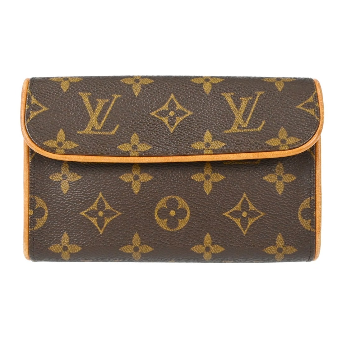 Louis Vuitton Pochette Florentine Monogram Waist Bag M51855: Louis Vuitton Pochette Florentine Monogram Waist Bag M51855 Vintage Louis Vuitton Pochette Florentine bum bag in brown Monogram canvas with leather trim and a magnetic snap closure. This small women's