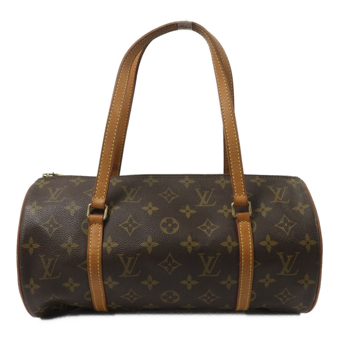 Louis Vuitton Papillon PM Monogram Handbag M51380 Brown: Louis Vuitton Papillon PM Monogram Handbag M51380 Brown Louis Vuitton Papillon PM handbag, model M51380, in brown Monogram x PVC coated canvas. Made in France, this regular-size women's handbag featur