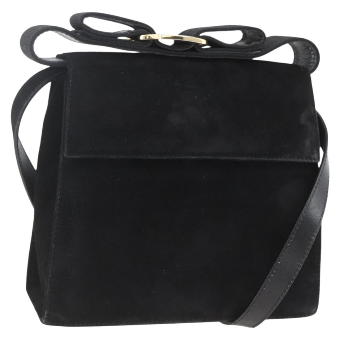 Salvatore Ferragamo Vala Suede Hand Bag Black Gold Authentic 153762V: Salvatore Ferragamo Vala Suede Hand Bag Black Gold Authentic 153762V Introducing the Salvatore Ferragamo Vala Hand Bag, a stylish and sophisticated accessory crafted in Italy. This exquisite handbag f