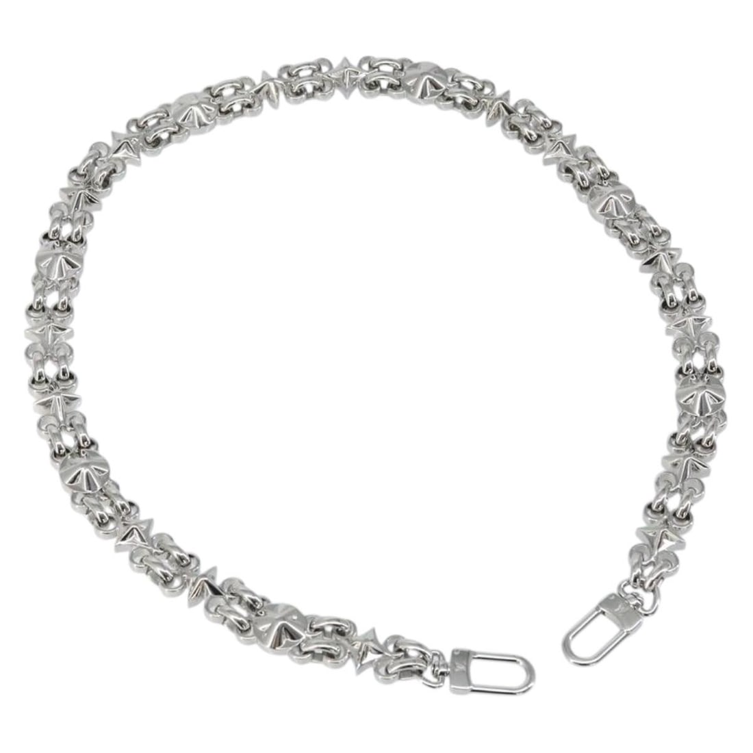 Louis Vuitton Dauphine Shoulder Strap Silver Stainless Steel LV Auth: Louis Vuitton Dauphine Shoulder Strap Silver Stainless Steel LV Auth A Louis Vuitton shoulder strap designed for the Dauphine, presented in silver-tone stainless steel. The strap measures approximatel