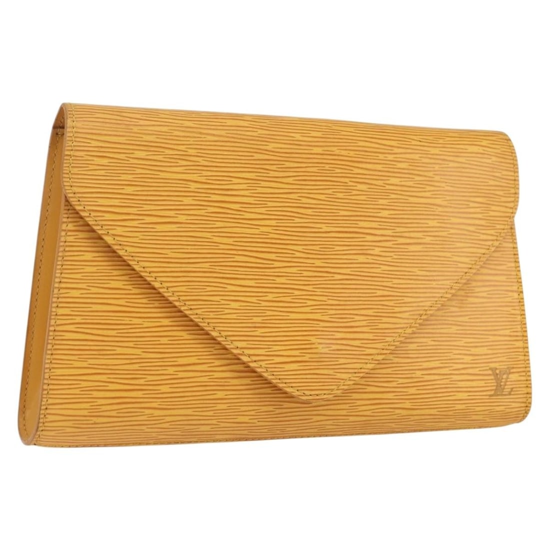 Yellow Epi Leather Art Deco Clutch M52639 by Louis Vuitton: Yellow Epi Leather Art Deco Clutch M52639 by Louis Vuitton This Louis Vuitton Art Deco clutch bag features the signature Epi leather in vibrant yellow. Designed for women, it showcases a classic clutc