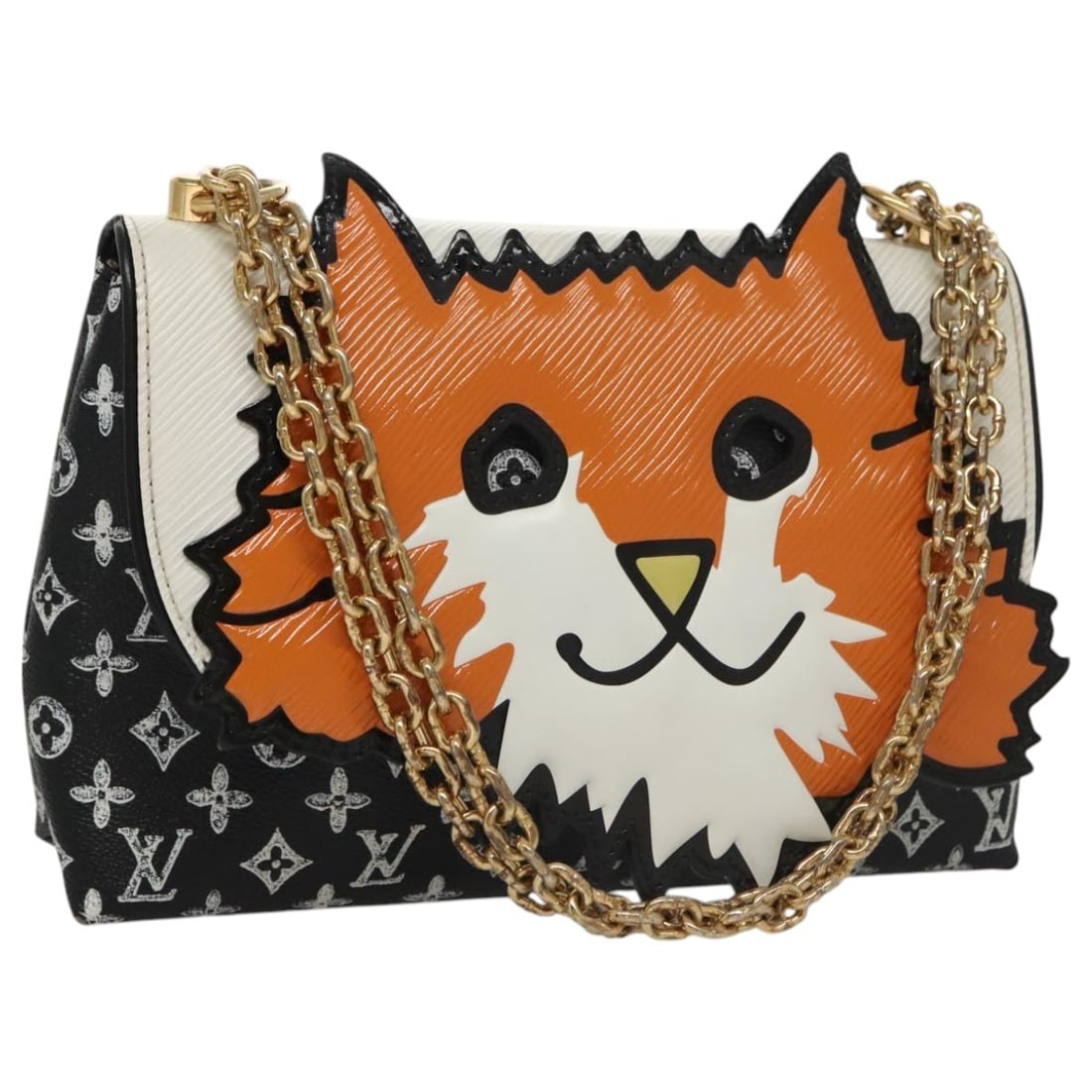Louis Vuitton Catgram Cat Shoulder Bag in Black Monogram Canvas M52935 with Dust Bag (1 of 18)